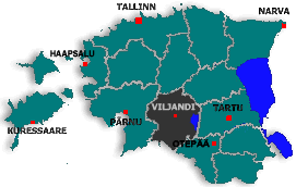 Karte von Viljandimaa